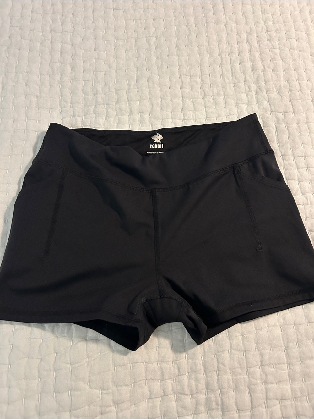 Rabbit Women's Black Performance Athletic Shorts